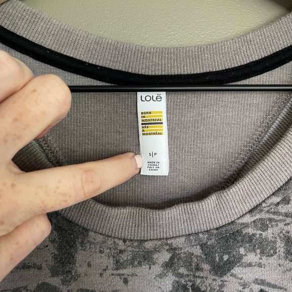 LOLE Sika Burnout Sweatshirt Dress Dark Charcoal Spray‎ Size Small - Picture 5 of 15